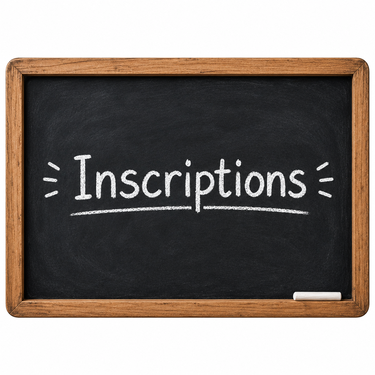 Inscriptions : Mode d'emploi