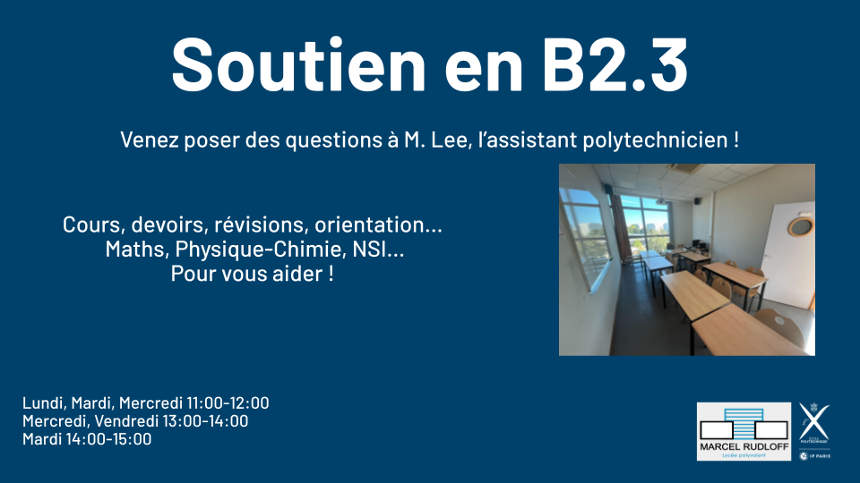 Cordées & Aide en sciences – Assistant Polytechnicien