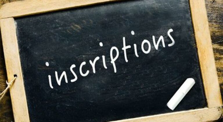 Inscriptions