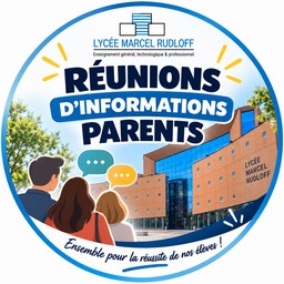Réunions d'information parents - Pro et GT